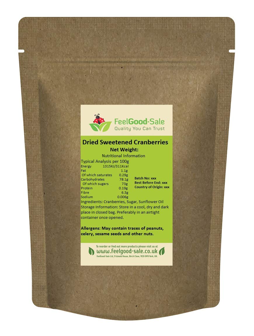 Jolof Store Dried Cranberries – 1kg Bulk Baking & Healthy Fruit Snacks