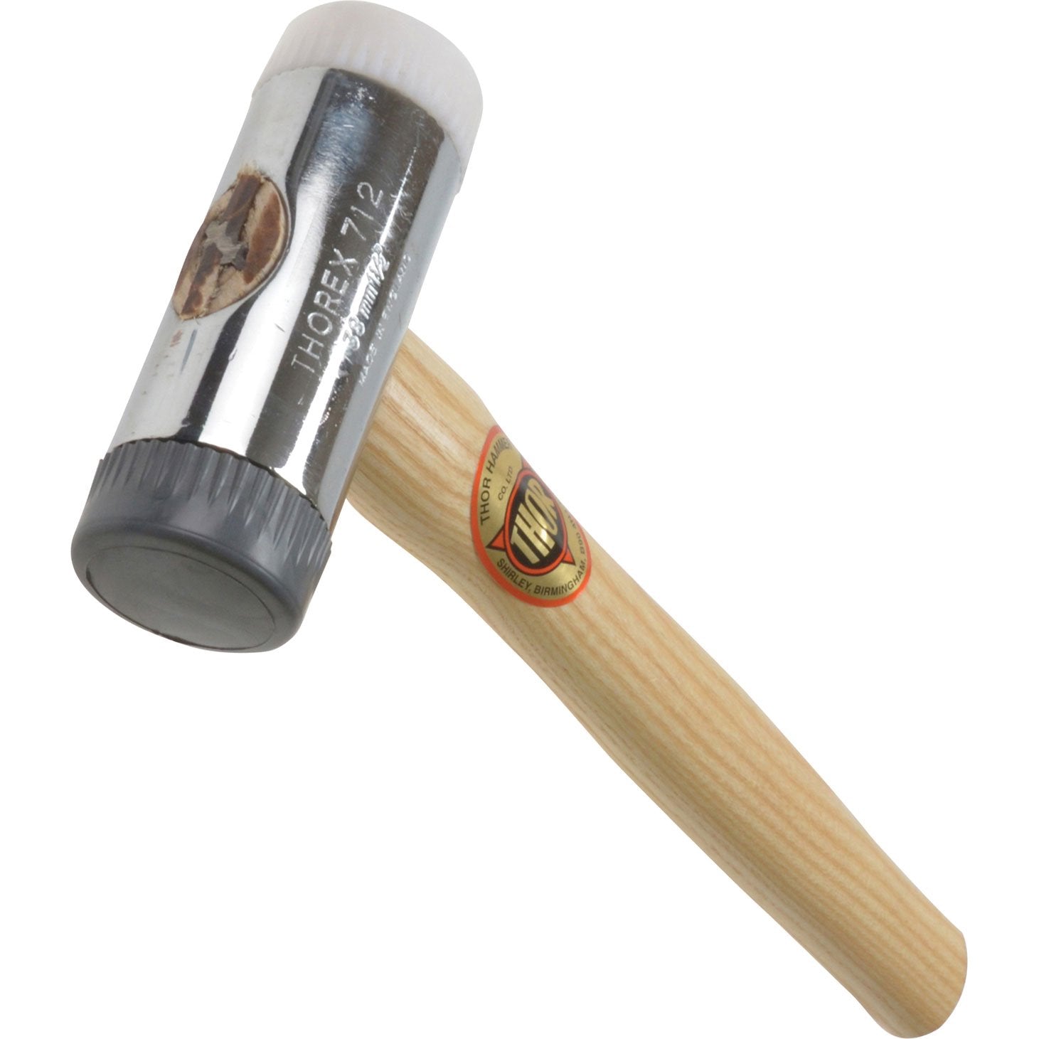Thor Thorex Soft Faced Nylon Hammer - 38mm Diameter, 1.5lb Mallet
