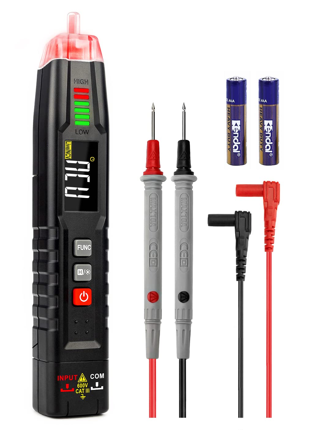 KAIWEETS Non-Contact Voltage Tester Pen | 600V AC/DC NCV Detector