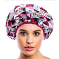 Betty Dain Reversible Waterproof Shower Cap | Terry Lined Oversized Bath Cap