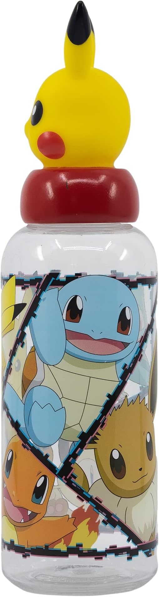 Pokemon 3D Figurine Water Bottle with Built-in Straw - 560ml - Snaps