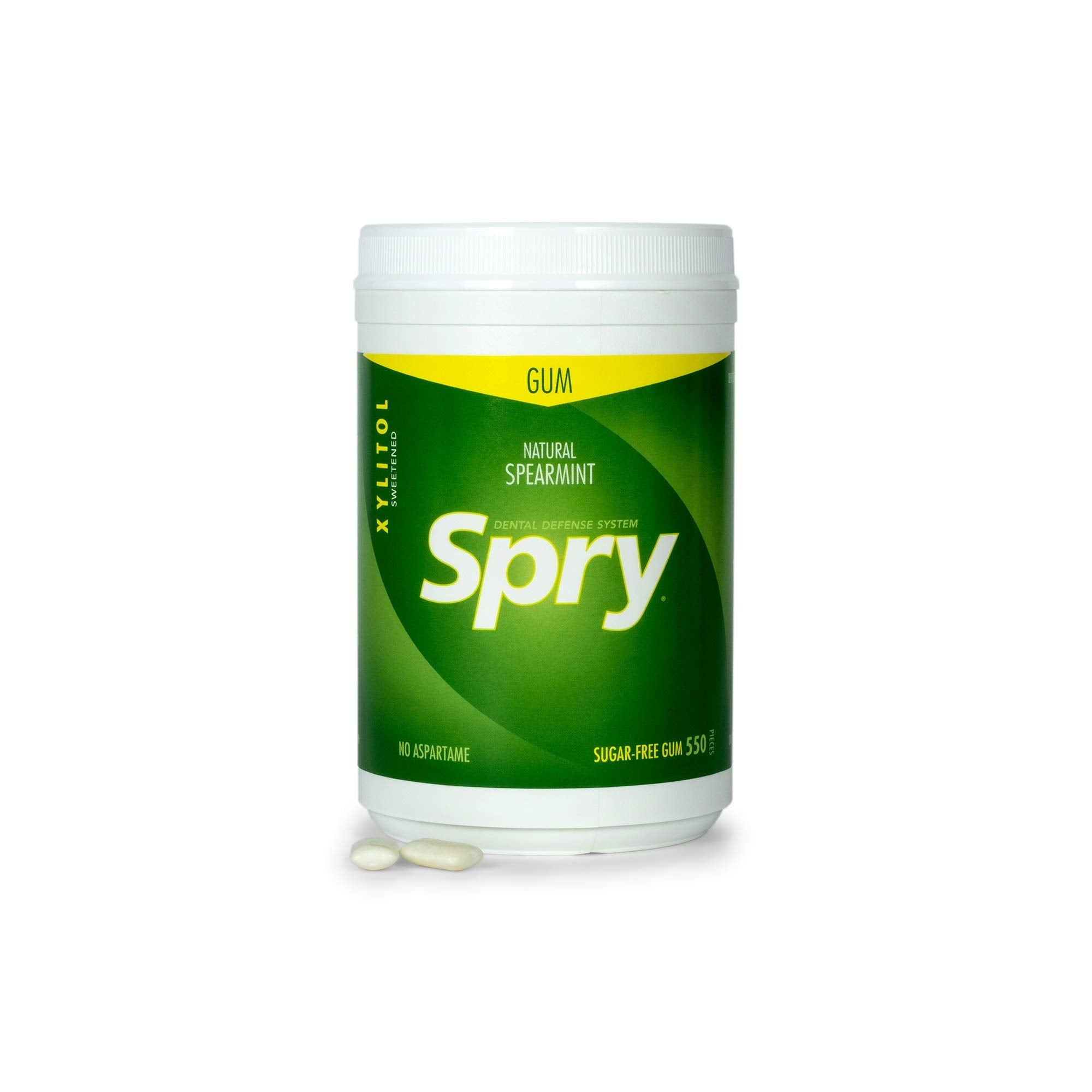 Spry Spearmint Xylitol Chewing Gum – Sugar-Free Dental Care, 550 Count
