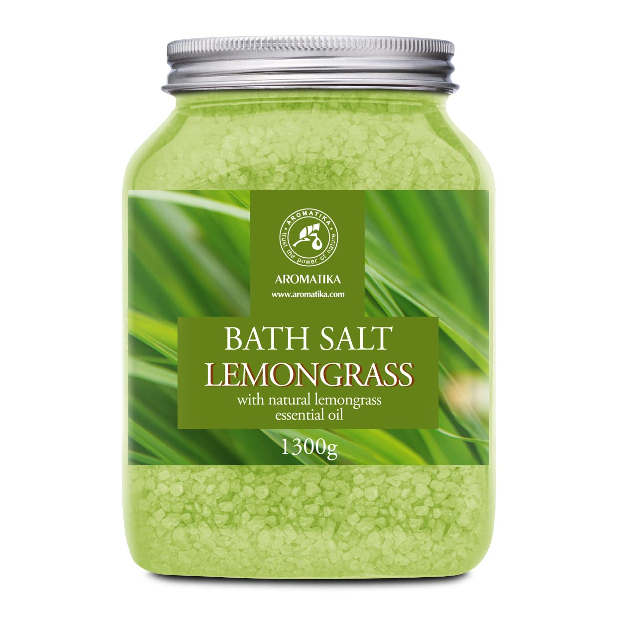 Lemongrass Natural Sea Salt Bath Salts for Sleep – 1300g