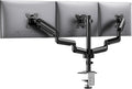 HUANUO Triple Monitor Mount for 13-27 inch Screens | VESA Desk Stand