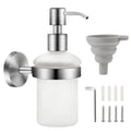 EXLECO Wall Mounted Soap Dispenser | 304 Stainless Steel & Glass – 200ml