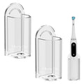 Linkidea Wall Mount Electric Toothbrush Holder - Acrylic Organizer (2-Pack)