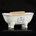 Ceramic Mini Bathtub Soap Dish Decortative Clawfoot Bathroom Soap Dish Style 01 - image 1