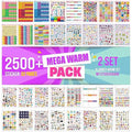 Planner Sticker Set - 2500+ Pcs Journaling & Calendar Sheets