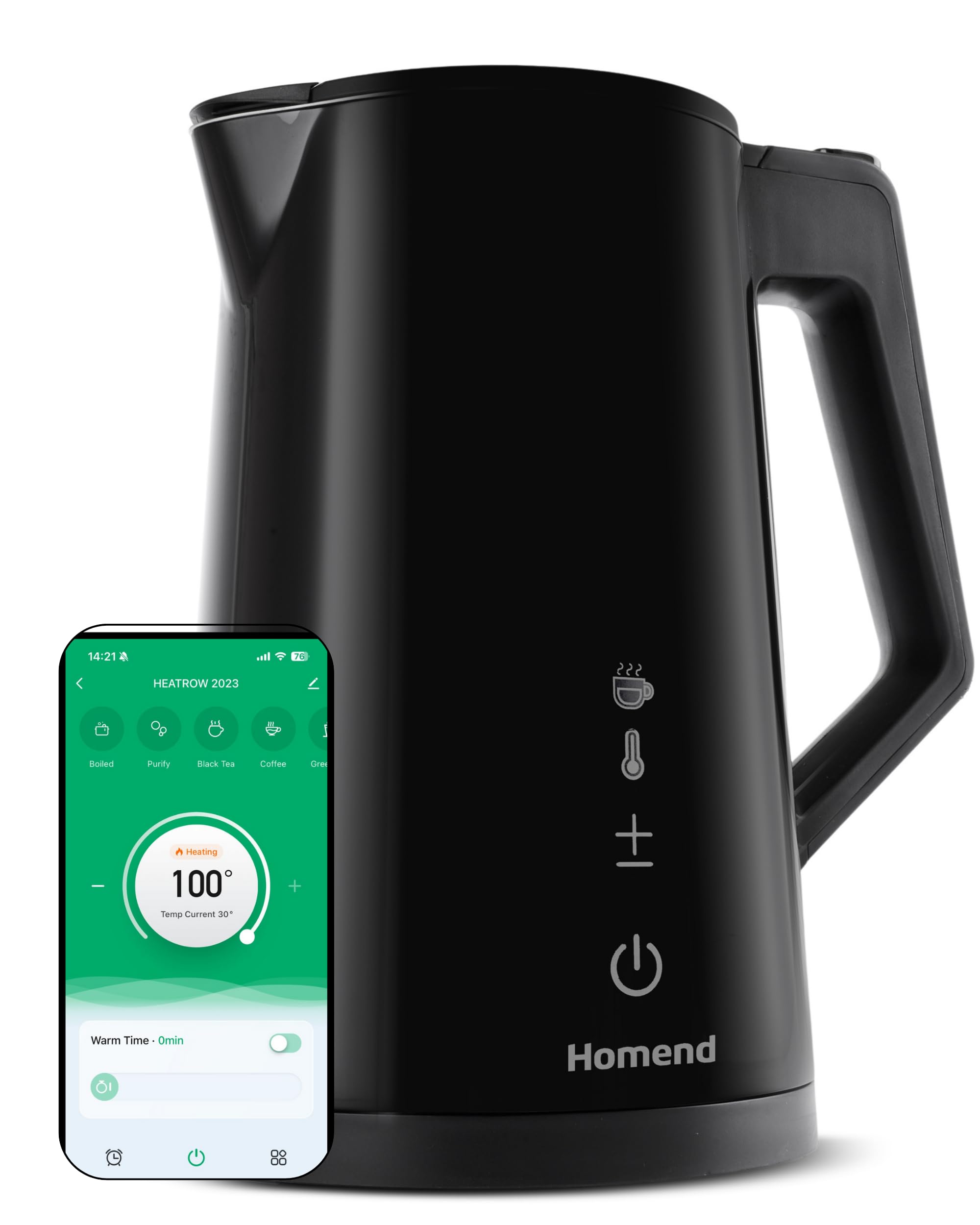 Homend Heatrow Smart Electric Kettle – 1.7L Stainless Steel Wi-Fi