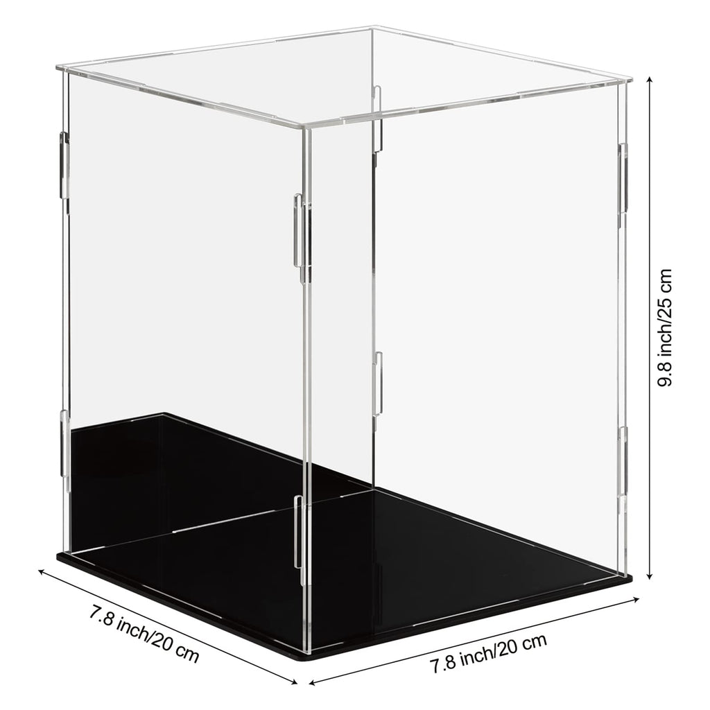Dezzer Acrylic Display Case with Black Base for Collectibles