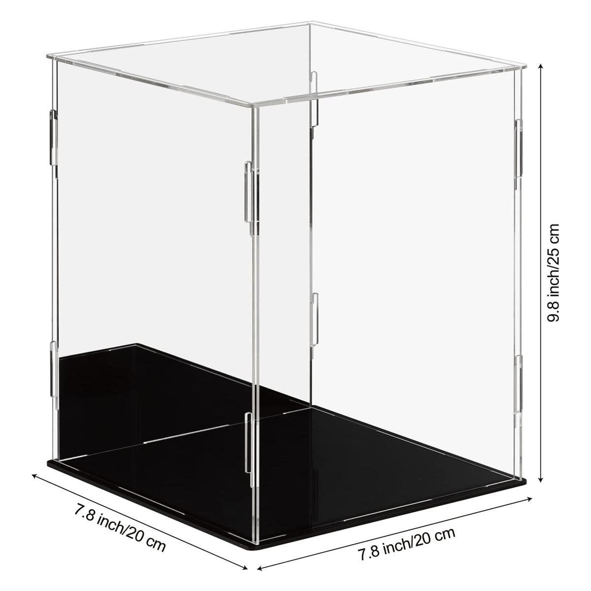 Dezzer Acrylic Display Case with Black Base for Collectibles
