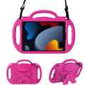 Surom iPad 10.2 Case - Shockproof Kids Cover with Handle & Strap | Pink