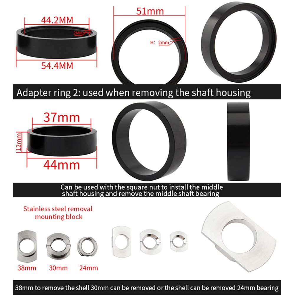 Lixada Bicycle Bearing Press Kit | Bike Bottom Bracket Removal Tool