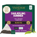 VAHDAM Darjeeling Black Tea Bags - 100 Count - Smooth & Fruity