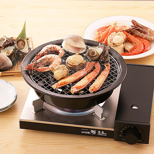 Iwatani Grilled Plate CB-P-AM3 – Enamel Steel Portable Gas Stove Grill
