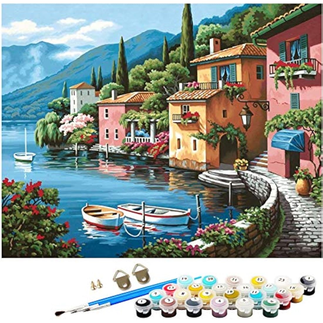 Jolof Store Paint by Number Kit for Adults - Sea View DIY Canvas 16x20