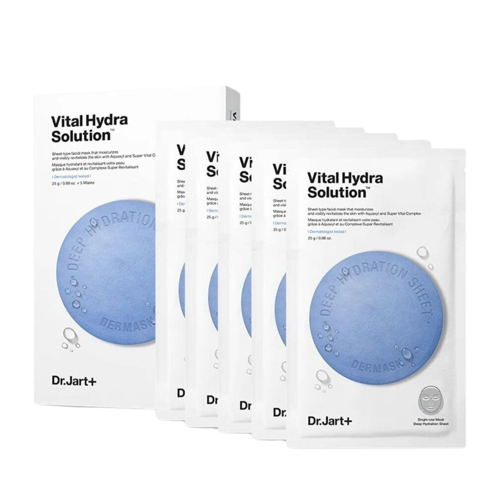 Dr. Jart+ Vital Hydra Solution Sheet Mask - Hydrating Collagen (5 Pack)