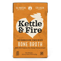 Kettle & Fire Mushroom Chicken Bone Broth - Organic & Collagen Rich - 16.9 oz