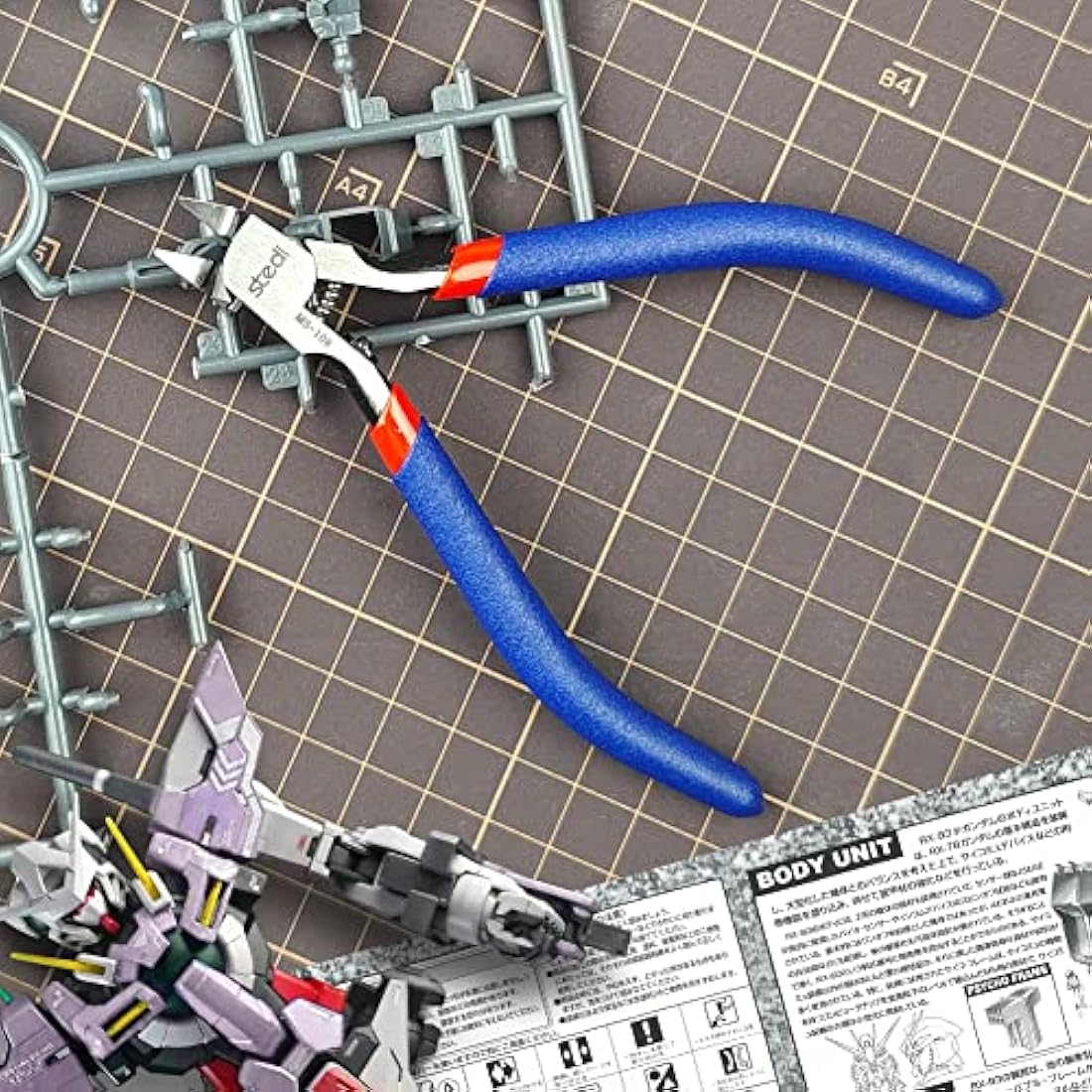 stedi 5-inch Single-Edge Model Nipper | Ultra-Thin Plastic Cutting Tool