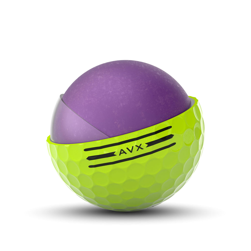 Titleist AVX Golf Balls – Yellow Soft Feel Low Spin Distance Balls