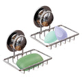 Jolof Store Suction Soap Dish – 2PCS Rustproof Stainless Steel Soap Rack