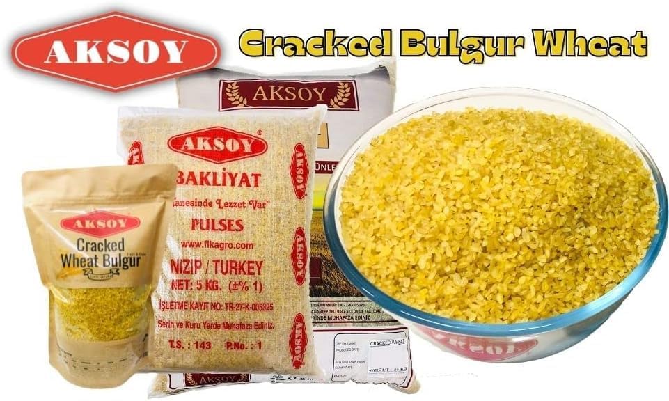 Aksoy Coarse Bulgur Cracked Wheat – 25kg Natural Whole Grain