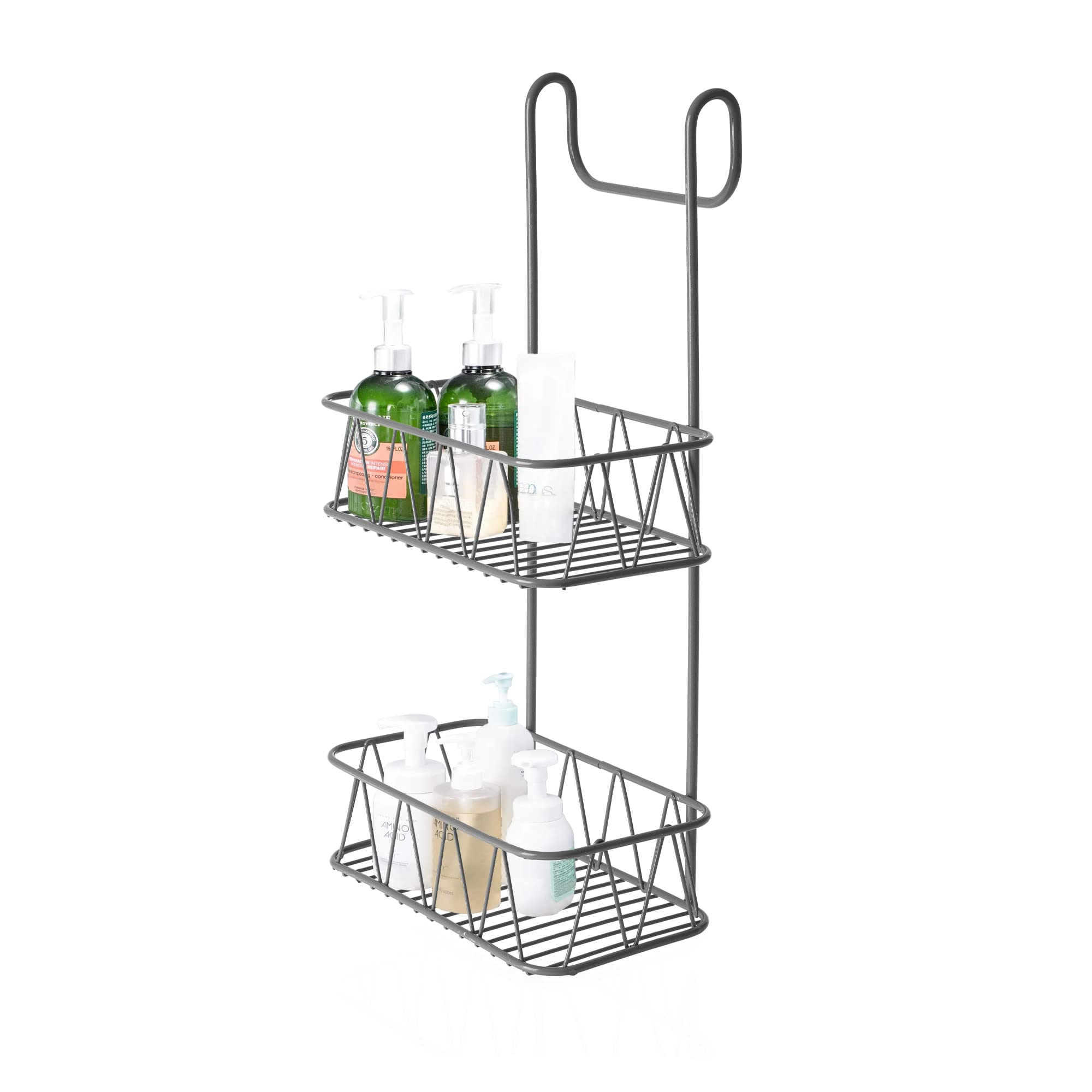 Blue Canyon 2-Tier Hanging Shower Caddy | No-Drill Stainless Steel