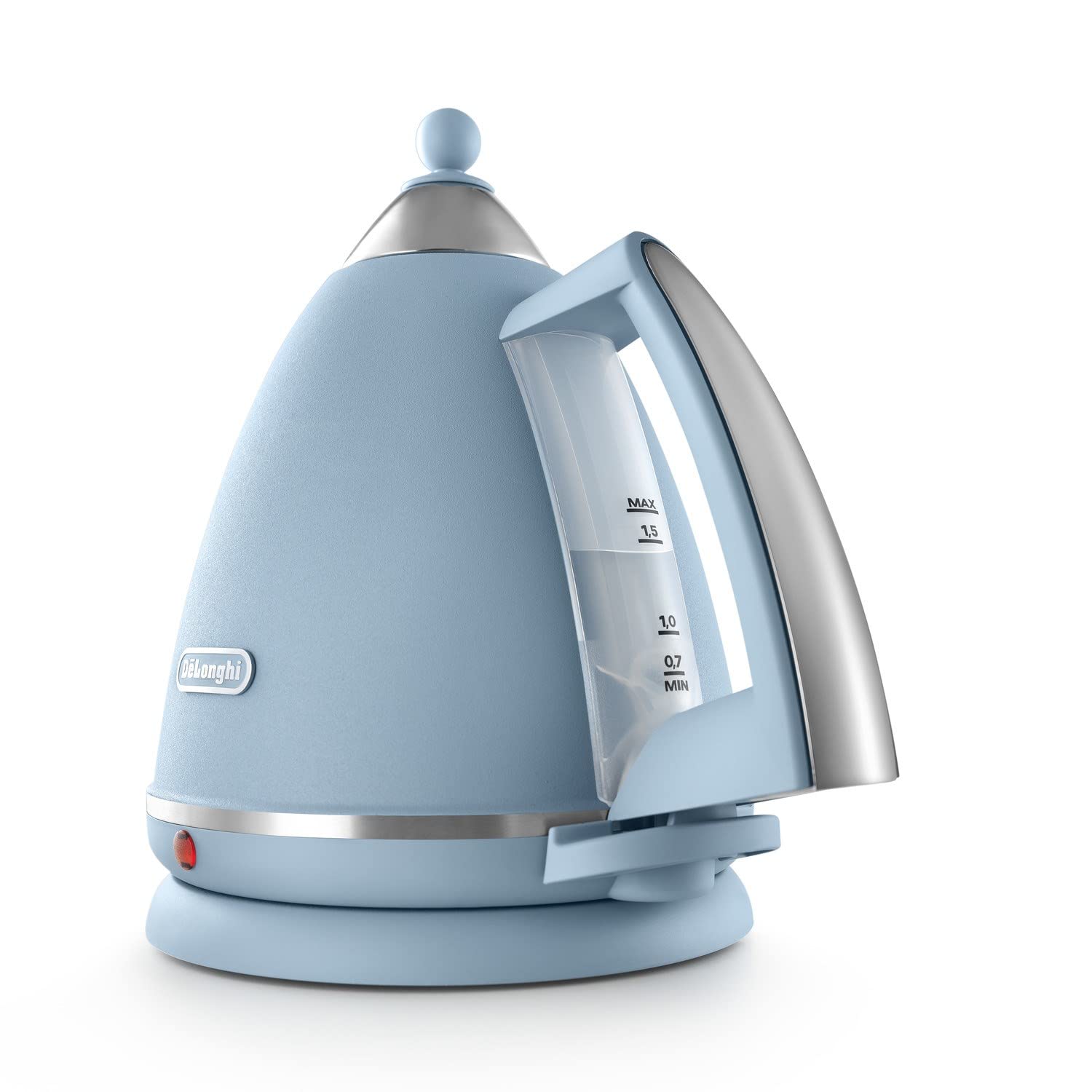 De'Longhi Argento Flora Electric Kettle – 1.7L Rapid Boil, Agave Blue