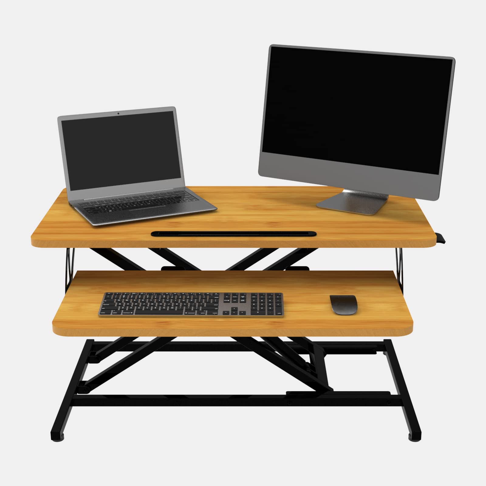 ERGOMAKER Standing Desk Converter – 32 Inch Height Adjustable Riser
