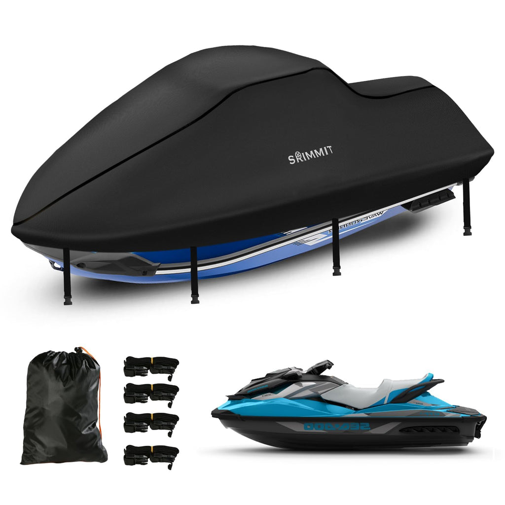 Heavy Duty 420D Jet Ski Cover | Waterproof 3-Seater PWC Cover