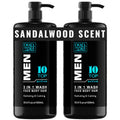 Dead Sea Collection 3-in-1 Men's Body Wash & Shampoo - 2 Pack (1000ml)