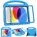 MOXOTEK iPad 11th/10th Gen Kids Case with Screen Protector - Blue