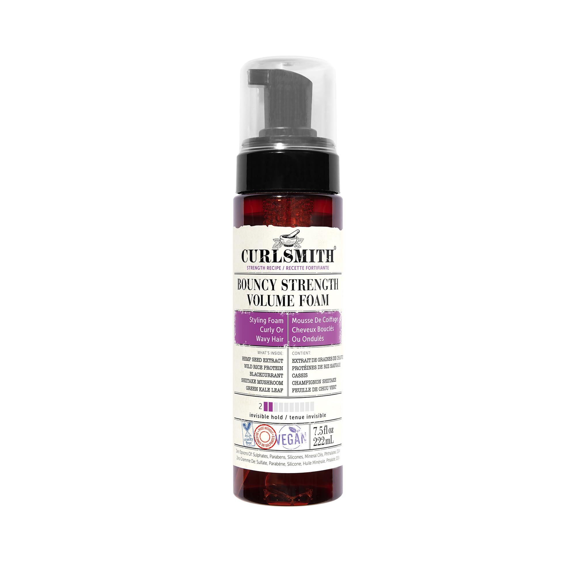 Curlsmith Bouncy Strength Volume Foam | Protein Styling Foam - 222ml