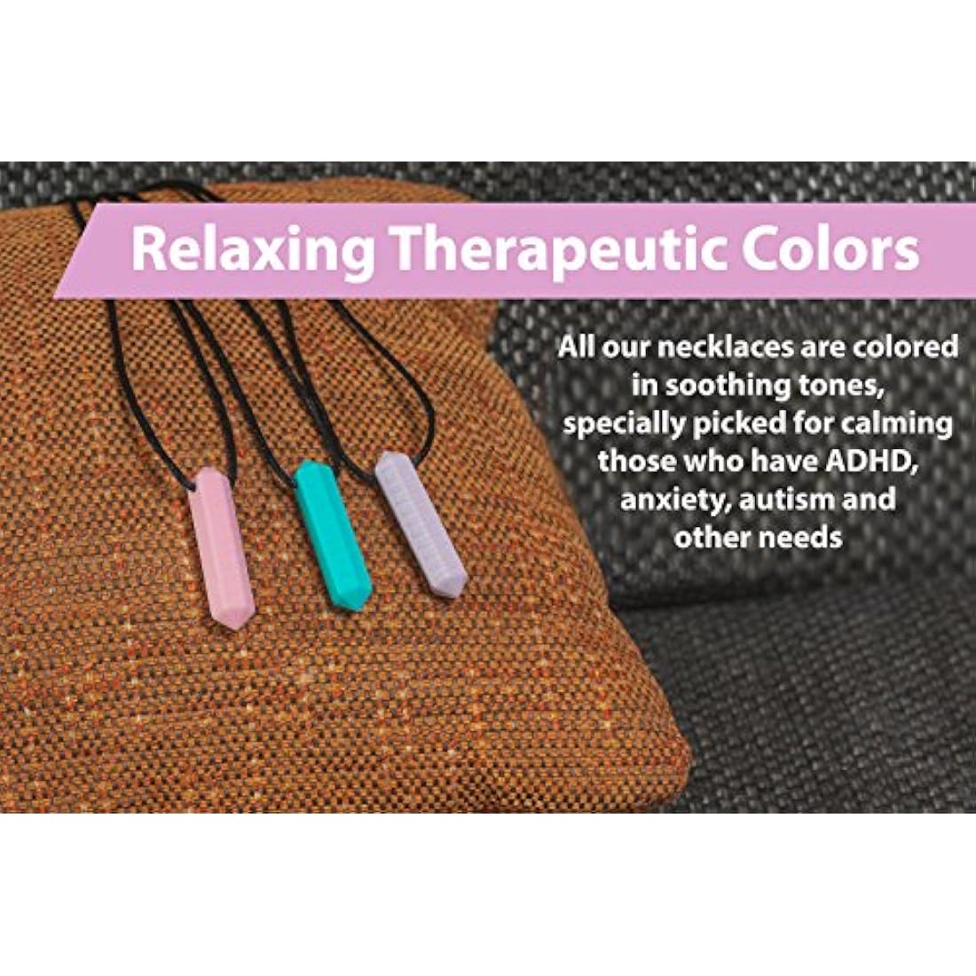 Tilcare Sensory Chew Necklace – Food-Grade Silicone Pendant for Autism