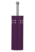 Premier Housewares Purple Stainless Steel Toilet Brush and Holder