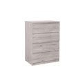Julian Bowen Jupiter 4 Drawer Chest – Modern Grey Oak Bedroom Dresser
