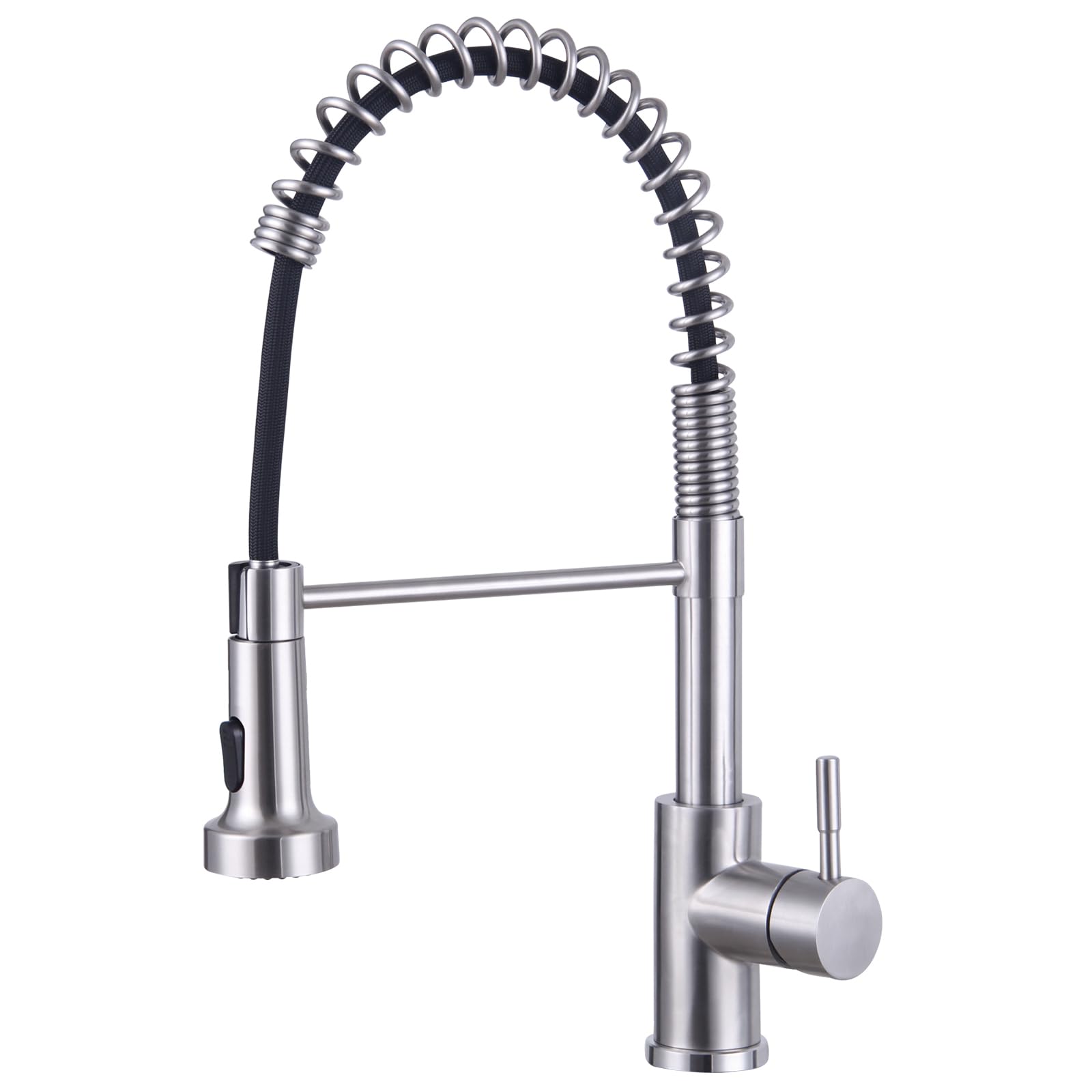 HOTTIST Stainless Steel Kitchen Faucet with Pull Out Spray Mixer Tap