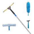 KLHB-YF Window Cleaning Squeegee Kit | 150cm Telescopic Pole & Scrubber