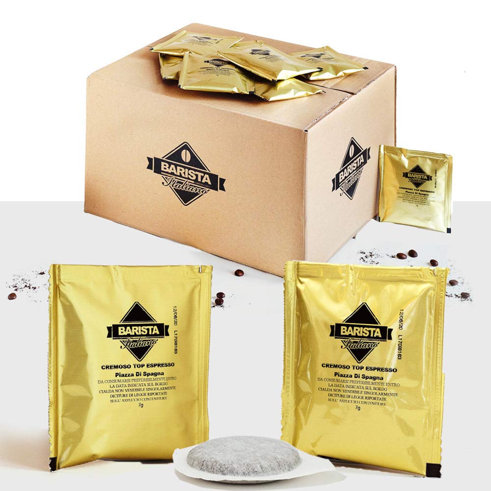 Barista Italiano ESE Coffee Paper Pods 44mm - Cremoso Top Espresso - 80ct