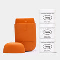 Fussy Natural Refillable Deodorant – Burnt Orange Case & 3 Refills