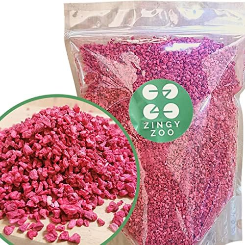 ZingyZoo Freeze Dried Raspberry Pieces – 500g Pure Raw Vegan Fruit