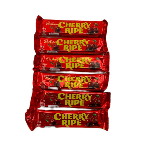 Cadbury Cherry Ripe Chocolate Bar 6 Pack – Dark Chocolate & Coconut