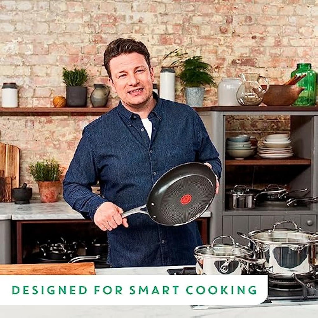 Tefal Jamie Oliver Cook's Direct 5 Piece Stainless Steel Cookware Set
