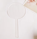 Jolof Store 12PCS Round Clear Acrylic Cake Topper Blanks for DIY Party