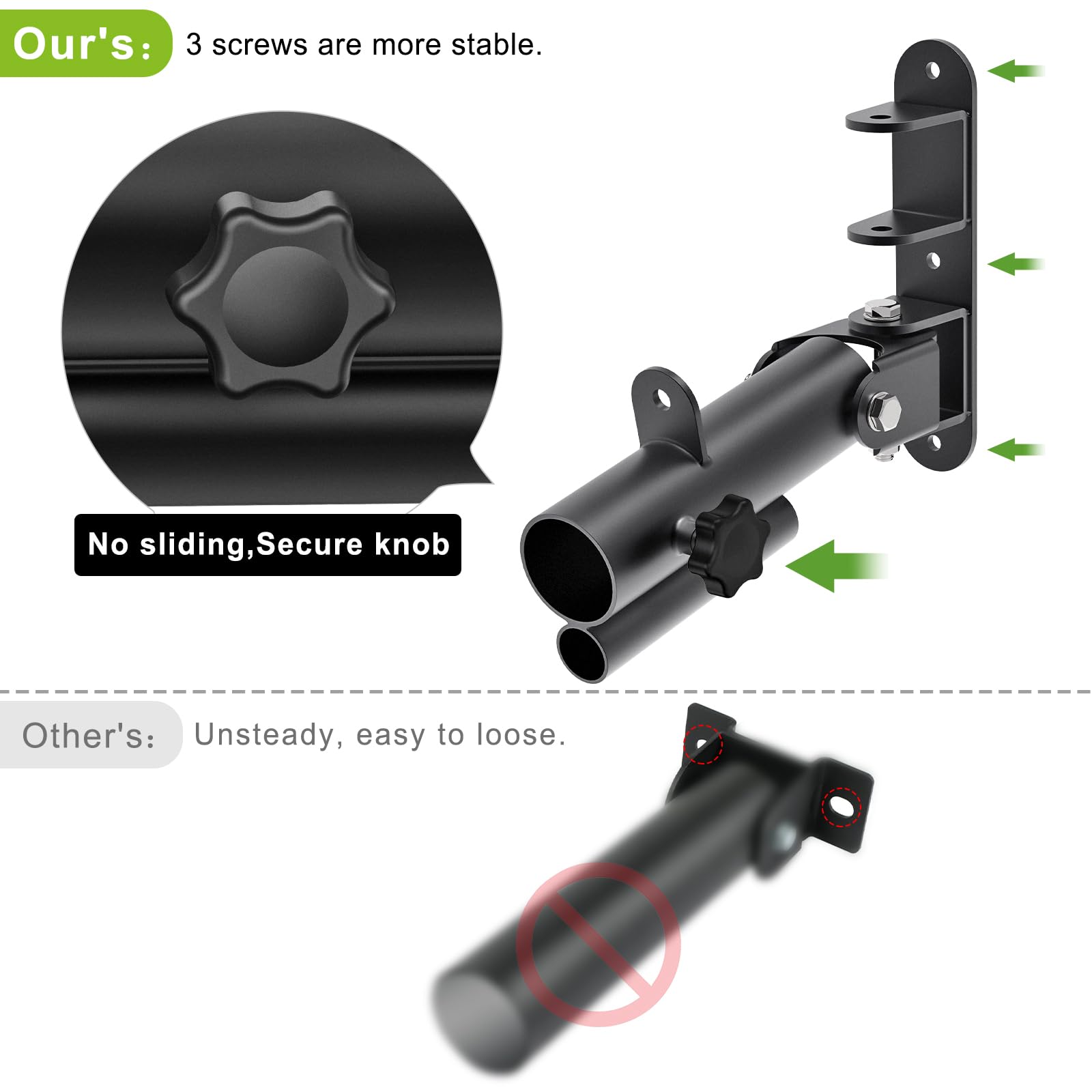 Kipika Wall-Mount Landmine Attachment for 1" and 2" Olympic Bars