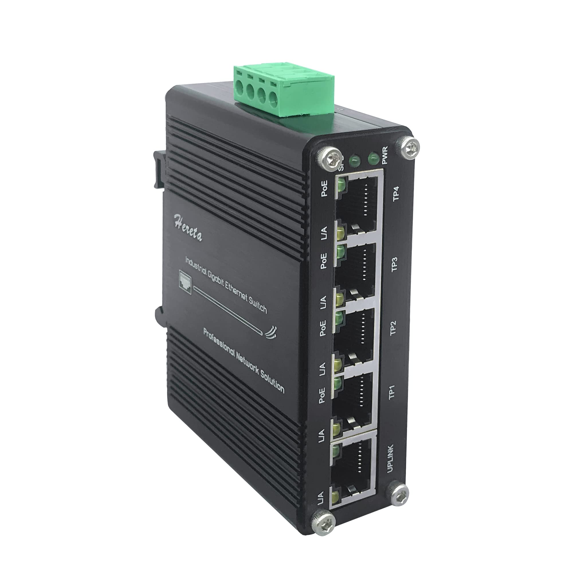 Industrial 5-Port Gigabit PoE Hardened Ethernet Switch