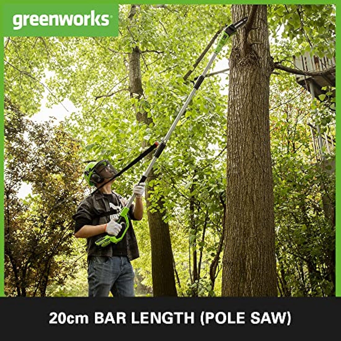Greenworks 40V Cordless 2-in-1 Pole Saw & Hedge Trimmer – Tool Only