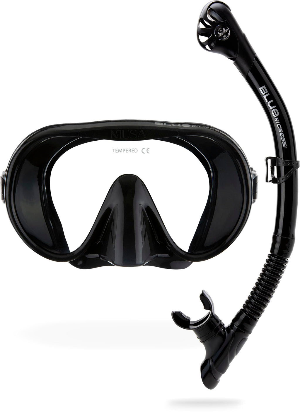 Cressi Musa & Scilla Snorkeling Combo – Silicone Mask and Dry Snorkel Set