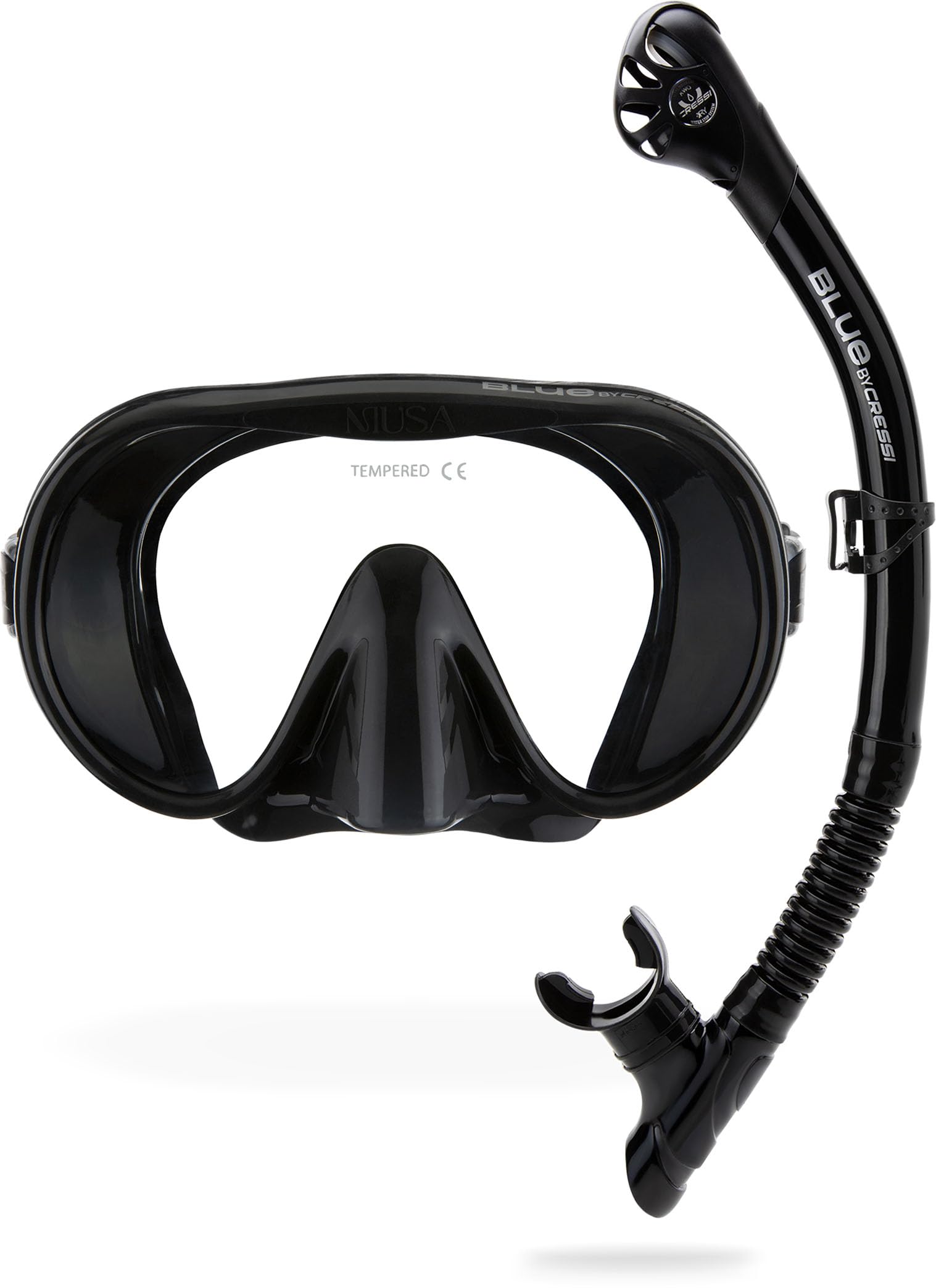 Cressi Musa & Scilla Snorkeling Combo – Silicone Mask and Dry Snorkel Set