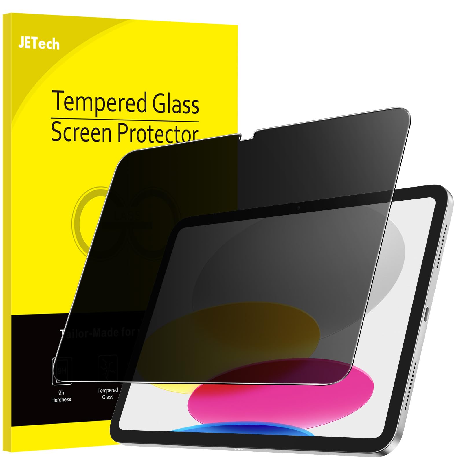 JETech iPad 11th/10th Gen Privacy Screen Protector - Tempered Glass